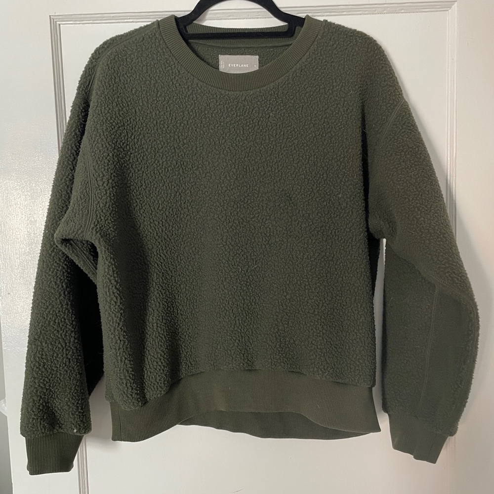 Everlane renew fleece crew neck sweatshirt